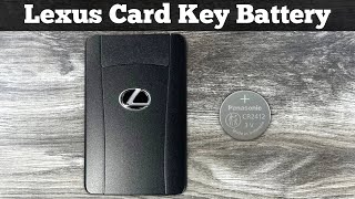 Lexus Credit Card Wallet Key Fob Battery Replacement  How To Change Or Replace Lexus Card Batteries [upl. by Frida677]