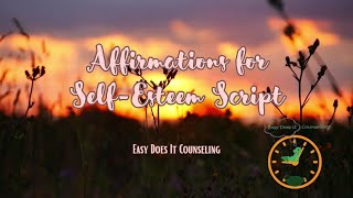 Guided Meditation Affirmations for Self Esteem [upl. by Giorgia]