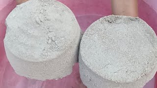 ASMR very soft sand dartmixd and pure cement silk crunchy paste play dusty dipping crumble in 💦🌊💦🤤😋 [upl. by Ramled794]