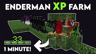 Minecraft EASY ENDERMAN XP FARM 120 Without ENDERMITE [upl. by Faustena368]