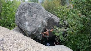 Abstraction  V9  Forestland Boulders  Leavenworth WA [upl. by Duomham860]