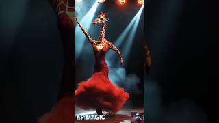 Wow A girl fuse with a Giraffe on AGT 😲 😲😲 AGT Americangottalent [upl. by Meda]