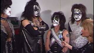 KCCIs rare backstage interview with KISS before 1997 concert in Ames Iowa [upl. by Nylatsirhc]