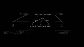 Finding the Median in a Triangle  High School Geometry  Step by Step Solution mathtutorial [upl. by Hepsiba]