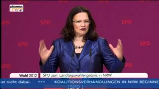 Landtagswahlen in NRW Pressekonferenz der SPD [upl. by Nolahs]