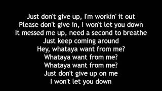 Adam Lambert  Whataya Want From Me Lyrics [upl. by Edyth]