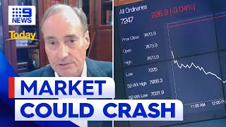 US economist predicting a major market crash for 2024  9 News Australia [upl. by Navi]