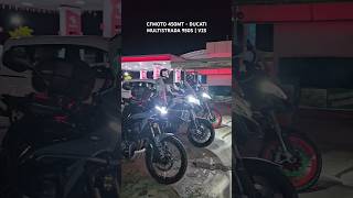 Cfmoto 450MT  Ducati Multistrada 950S  V2S Night Ride  Exhaust Sounds [upl. by Gnoc]