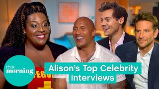 Alison Hammonds Iconic Celebrity Interviews  This Morning [upl. by Narda]