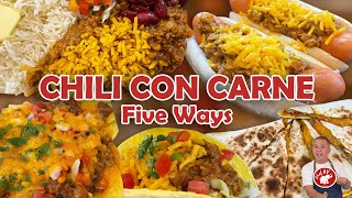 CHILI CON CARNE 5 WAYS [upl. by Cheadle]