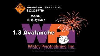 Wisley Pyrotechnics Inc  WPI238AV  Avalanche  Display Cake Firework [upl. by Gaiser]