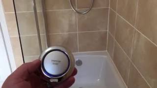 How an Aqualisa shower amp bath filler work with remote [upl. by Eednam]