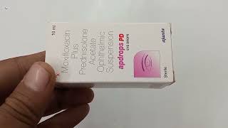 Apdrops Pd Eye Drops  Moxifloxacin plus Prednisolone acetate ophthalmic suspension uses  Apdrops [upl. by Mervin245]