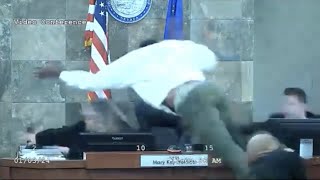 Court footage shows Clark County judge being attacked [upl. by Alper641]