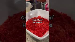 Flamin’ Hot Cheetos Mozzarella Cheese Sticks easyrecipe cheetos yummy [upl. by Tersina]