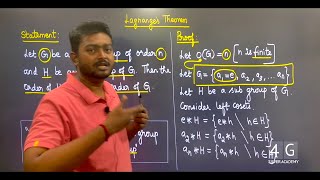 Lagrange theorem in Tamil Discrete Mathematics in Tamil ME3354 Unit 4 Algebraic Structures in Tamil [upl. by Yhtak]