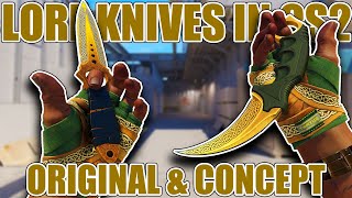 Lore Knives in CounterStrike 2 Original amp Concept ★ CS2 Showcase [upl. by Edrahc]