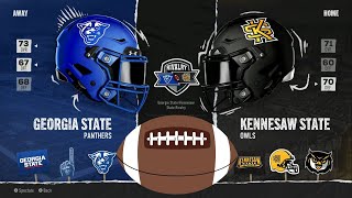 Kennesaw State University vs Georgia State University  College Football 25 Gameplay No Comm [upl. by Hilarius852]