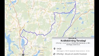 20240829 Kvällskörning  Evenemang av Patrik Palle Dahlberg från quotRapido MCK Stockholmquot [upl. by Ennaeed]