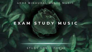 Exam Study Music  40Hz Gamma Binaural Beats Brainwave Music for Improved Memory [upl. by Anorahs672]