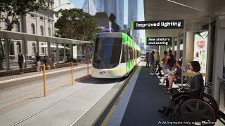 La Trobe Street Tram Stop Upgrades [upl. by Lebar378]