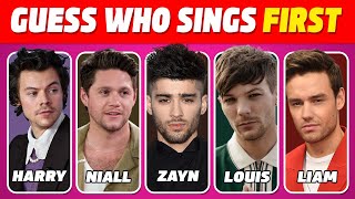 Guess who sings first in One Direction songs  Guess whos singing quiz  Directioners Quiz 2024 [upl. by Ivah743]