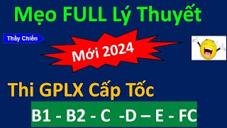 Tổng Hợp Các Mẹo Học Nhanh Hiệu Quả Nhất Dùng cho thi GPLX năm 2024Thầy Chiến [upl. by Lilias]