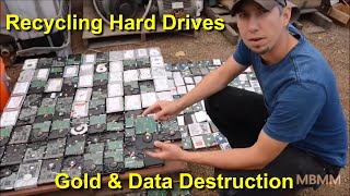 Recycling Hard Drives amp Data Destruction Hammer Mill [upl. by Nahtanohj]