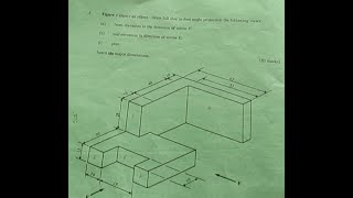 FIRST ANGLE ORTHOGRAPHIC PROJECTION [upl. by Enerual428]