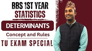 Determinants in Nepali  Sarrus Rule  BBS 1st Year Statistics  Basic Concept  TU  Gurubaa [upl. by Roberto743]