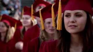 Vampire Diaries 4x23 Graduation  Bonnie Elena Caroline Matt amp Stefan Graduate [upl. by Viquelia123]