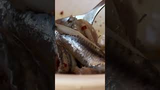 Housecured anchovies AKA boquerones recipe spanish receitas food goodfood apero [upl. by Nnylsia]