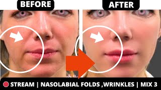 🛑 FACE EXERCISES FOR LAUGH LINES NASOLABIAL FOLDS SAGGY SKIN JOWLS FOREHEAD LINES CHEEKS LIFT [upl. by Jaco463]