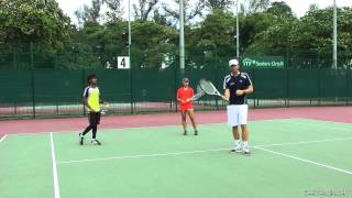 Advanced Tennis Volley Technique  The quotFlowingquot Volley [upl. by Schlicher487]