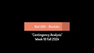 CSULB Biol 260 Fall 2024  Week 10 [upl. by Hyozo569]