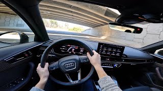 2024 Audi S4 Premium Plus POV Walkaround and Test Drive ASMR [upl. by Trah443]