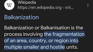 The Balkanization of Amerika Rages on AS the willfully ignorant think theyll quotvote their way outquot [upl. by Norene500]