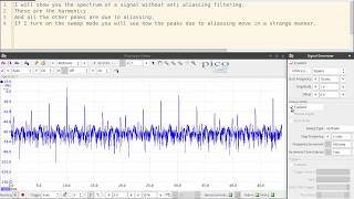 Spectrum with aliasing [upl. by Llennod]