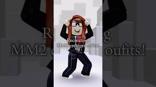 Recreating mm2 creator’s oufits vanilbean KreativeKylenearlyloved roblox robloxedit [upl. by Kiker908]