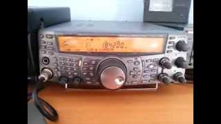 Test TX with Kenwood TS2000 Long Wire Antenna SWR [upl. by Airotcivairam852]