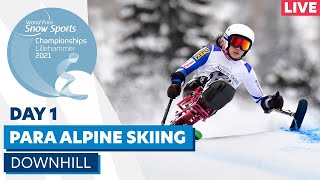 Lillehammer 2021  Para Alpine  Downhill mw  WPSS Championships [upl. by Attennyl]