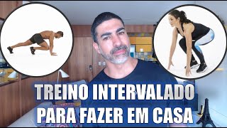 Treino intervalado HIIT para fazer em casa [upl. by Ultan968]