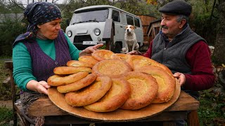 Rustic Village Style  Beef Stuffed Breads [upl. by Masha696]