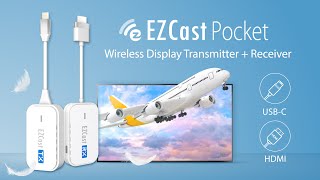 EZCast Pocket  Plug and Play on the Go Wireless Display Transmitter  Receiver [upl. by Ahsiner]