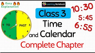 Class 3 Time and Calendar Complete Chapter [upl. by Daniyal913]