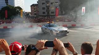 Milan F1 Fan Festival 2018  Donuts and Burnout in the city [upl. by Willyt]