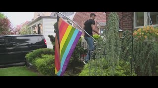 After teens destroy couples Pride flag victims speak out against hate [upl. by Joyan]