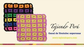 Cómo tejer el punto filet entretejido a crochet [upl. by Tova]