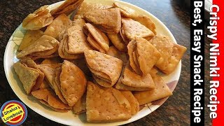 Crispy Nimki Recipe in hindiHow to make NimkiNamakpare Recipe in hindiNimki Recipe video [upl. by Eilagam]