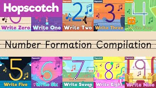 Write 09 Compilaton  Number Formation Songs [upl. by Cocke]